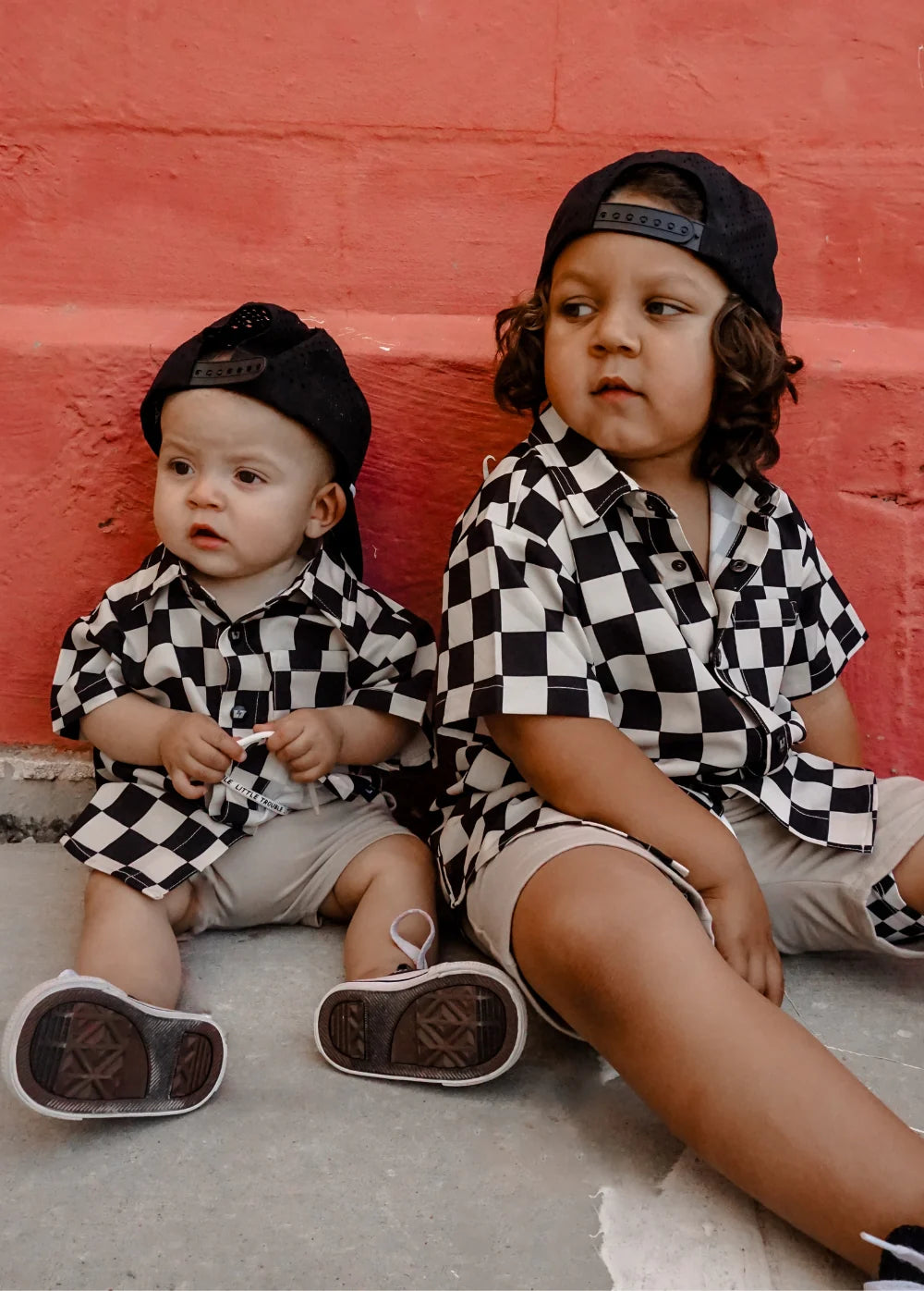 Checker Button-Up