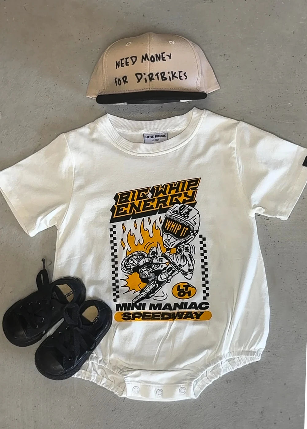 Big Whip Energy Baby Romper