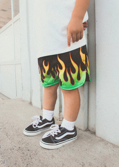 Heater Mesh Shorts Green
