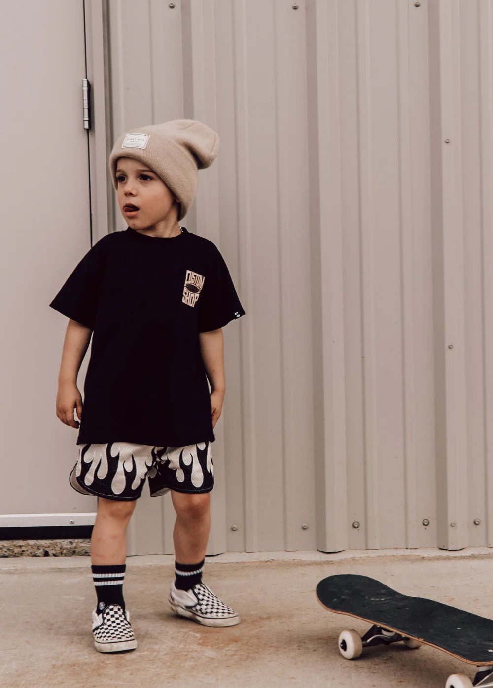 Heater Mesh Shorts Cream