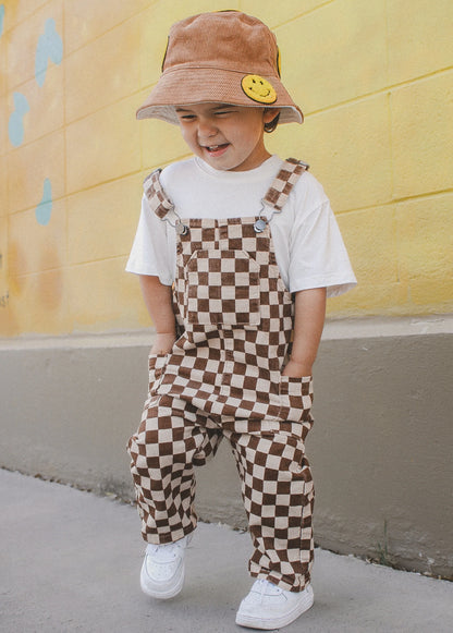 Smiley Bucket Hat Tan